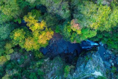 Sudüşen Şelalesi’nde sonbahar güzelliği