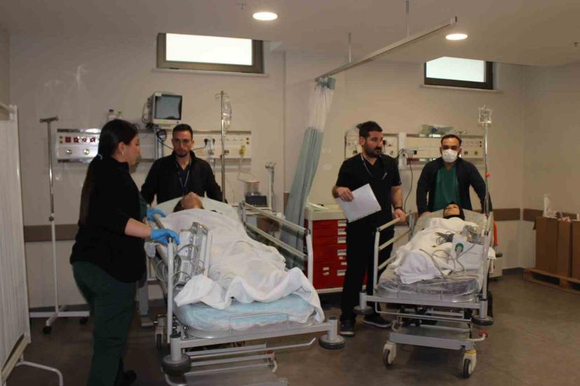 Sular Akademi Hastanesi’nde afet tatbikatı