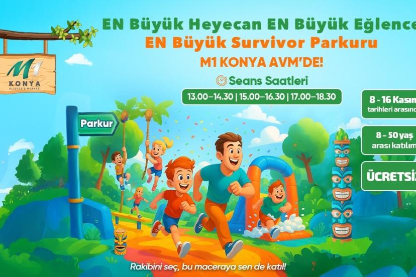 Survivor heyecanı M1 Konya AVM’ye taşınıyor