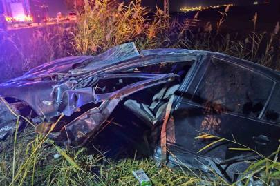 Takla atan otomobil hurdaya döndü: 1 yaralı