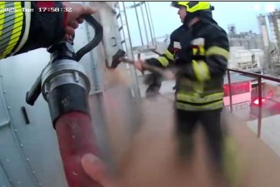 Talaş silosu yangını büyümeden söndürüldü