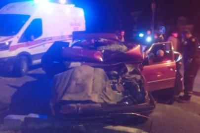 Tavşanlı’da otomobil ile kamyon çarpıştı: 1 yaralı