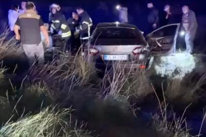 Tekirdağ’da otomobil şarampole yuvarlandı: 1 ölü, 1 yaralı