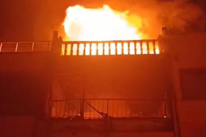 Tekirdağ’da yazlık sitede ev yangını