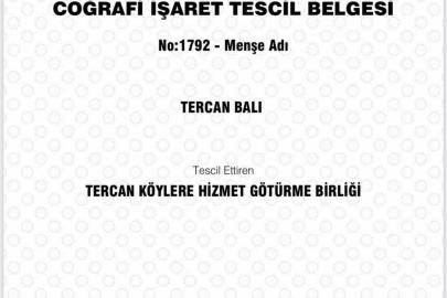 Tercan Balı Erzincan’ın 14. Coğrafi İşaretli ürünü oldu