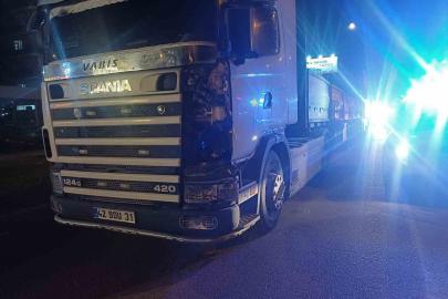 Tırın çarptığı kadın ağır yaralandı