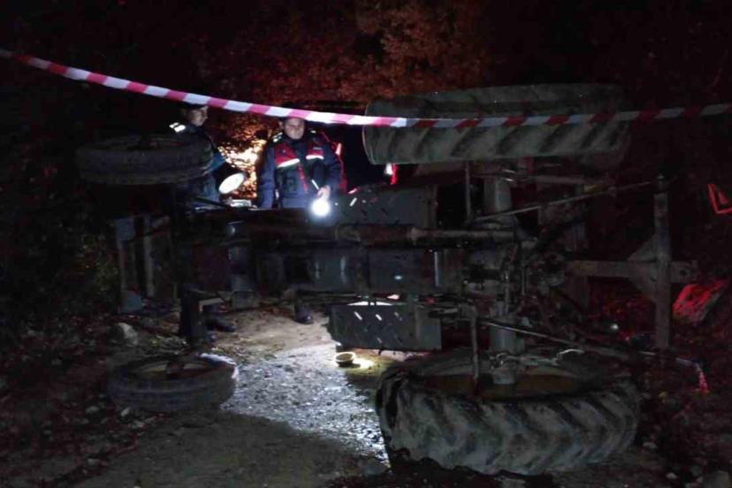 Tokat’ta devrilen traktörün sürücüsü hayatını kaybetti