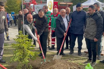 Tunçbilek’te Milli Ağaçlandırma seferberliğine katkı