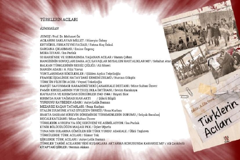‘Türklerin Acıları’ isimli kitabın paneli Ankara’da yapılacak