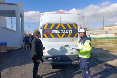 Van’da okul servisleri denetlendi