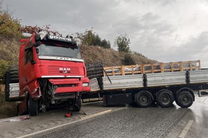 Yağışlı hava kazayı beraberinde getirdi