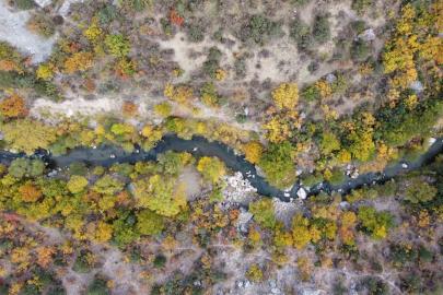 Yozgat’ın gizli cenneti Kazankaya Kanyonu’nda sonbaharın güzelliği yaşanıyor