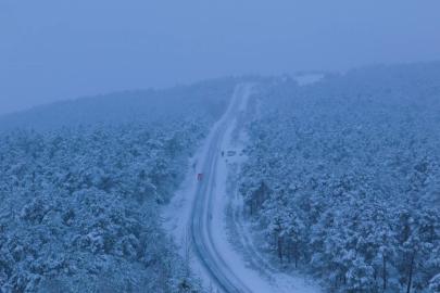 Yozgat’ta mevsimin ilk karı yağdı