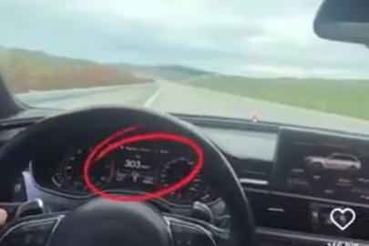 307 kilometre hızı görüp kendisini çekti, jandarma enseledi