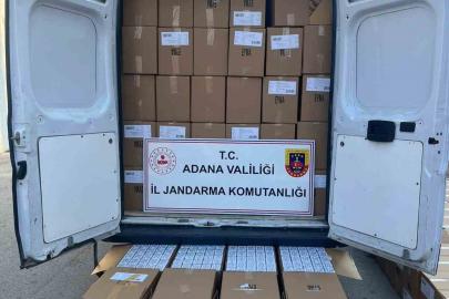 Adana’da 2 milyon 270 bin adet kaçak makaron ele geçirildi