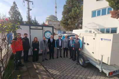 Afetlere hazırlıkta UMKE’ye mobil enerji desteği