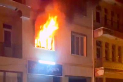 Aksaray’da apartmanda çıkan yangın ekiplerce söndürüldü