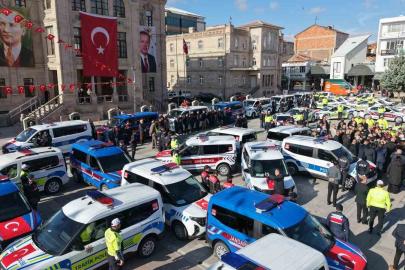Aksaray’da emniyet ve jandarma araç filosuna 118 yeni araç katıldı