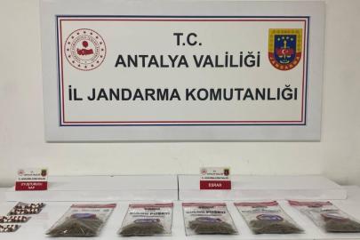 Alanya’da jandarmadan uyuşturucu operasyonu