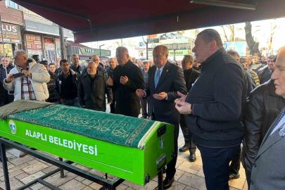 Alaplı Belediye Başkanı Tekin’nin annesi son yolculuğuna uğurlandı