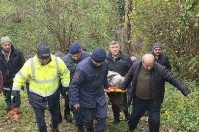Alzheimer hastası kayıp kadın ormanlık alanda yaralı halde bulundu