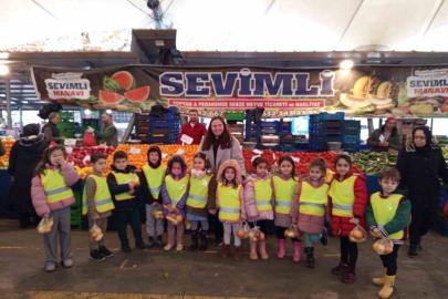 Anaokulu Öğrencilerinden Yerli Malı Haftası’na anlamlı ziyaret