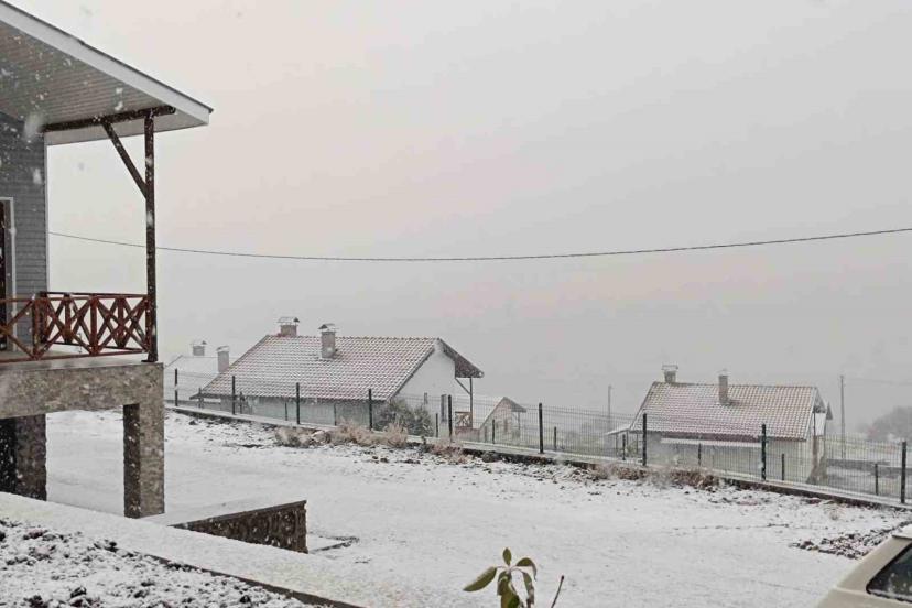 Ankara’da mevsimin ilk karı Beypazarı ilçesine yağdı