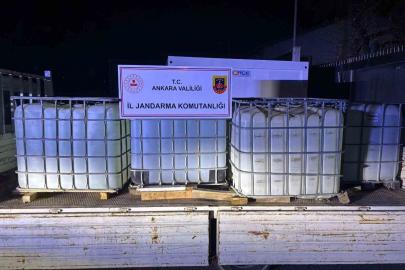 Ankara’da yasa dışı etil alkol ticareti yapan 2 kişi gözaltına alındı