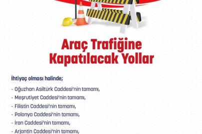 Ankara’da yılbaşı tedbirleri nedeniyle bazı yollar trafiğe kapatılacak