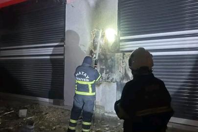 Antakya’da elektrik panosu yandı