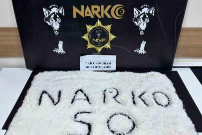 Aracın stepnesinde 7 kilo uyuşturucu çıktı