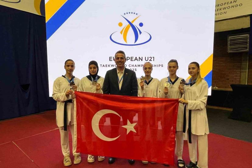 Avrupa Ümitler Taekwondo Şampiyonası’nda 5 madalya