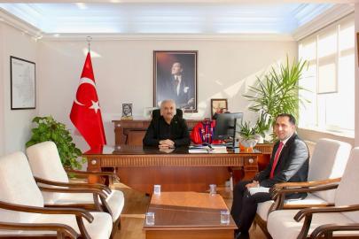 Aydın Aile ve Sosyal Hizmetler İl Müdürü Türkoğlu, Kaymakam Akça ile bir araya geldi