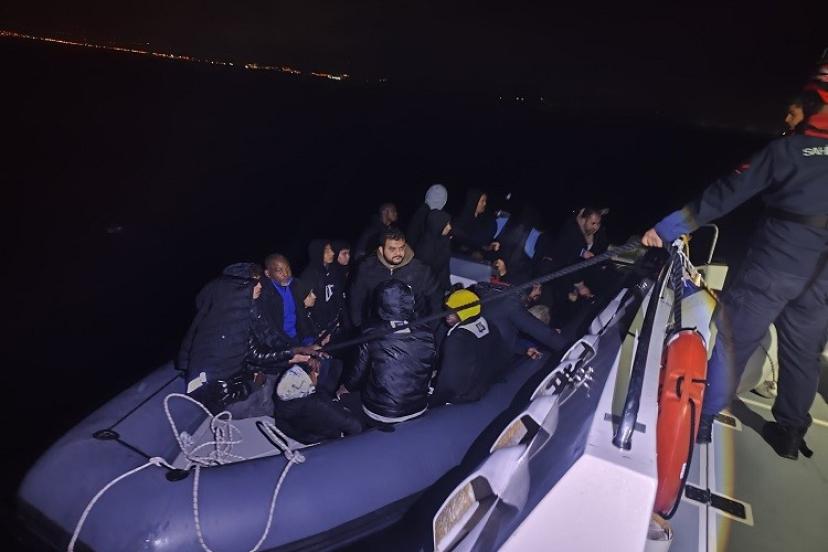 Aydın’da 31 düzensiz göçmen kurtarıldı