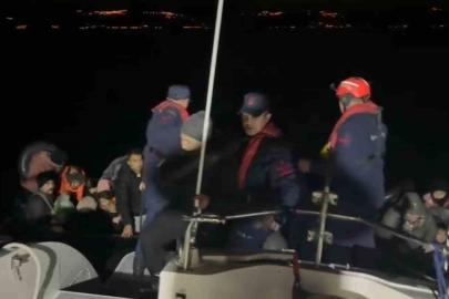 Ayvacık açıklarında 30 kaçak göçmen yakalandı