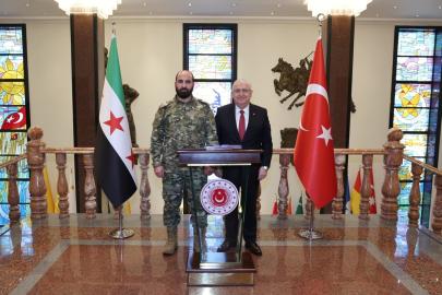 Bakan Güler, Suriye Genelkurmay Başkanı Tümgeneral Nureddin Ali Na’san’ı kabul etti