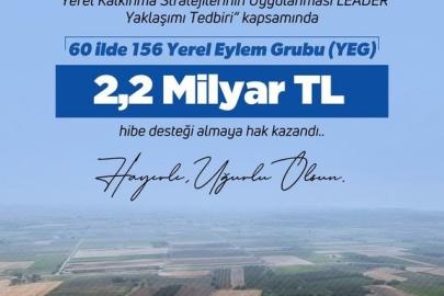Bakan Yumaklı: "LEADER Yaklaşımı Tedbiri’ne başvuruda bulunan 60 ildeki 156 Yerel Eylem Grubunun tamamı desteklenmeye hak kazandı"