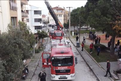 Balıkesir’de çatı yangını