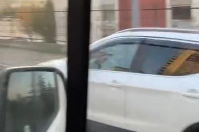 Başakşehir’de bisiklet yoluna giren sürücüler tepki çekti