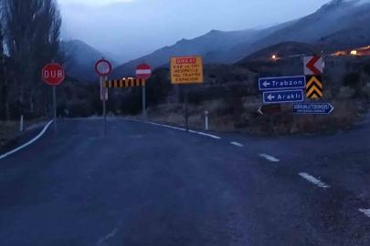 Bayburt’ta bazı köy yolları ve geçitler yoğun kar nedeniyle ulaşıma kapatıldı