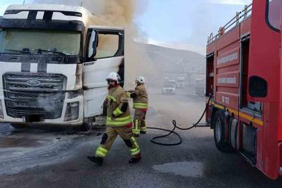 Belen’de tır yangını