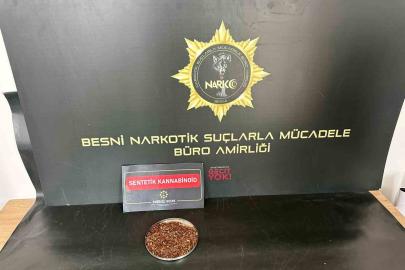 Besni’de uyuşturucuyla yakalanan şahıs tutuklandı