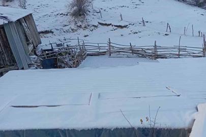 Beypazarı’nda kar yağışı etkili oldu