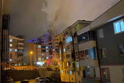 Bilecik’te binanın 6. katında yangın çıktı