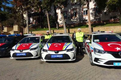 Bilecik’te emniyet ve jandarmanın araç filosu güçlendi: 67 araç hizmette alındı