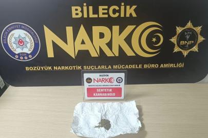 Bilecik’te uyuşturucu operasyonu: 1 gözaltı