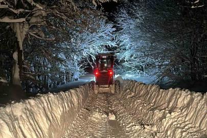 Bolu’da kardan kapanan 191 köy yolu ulaşıma açıldı
