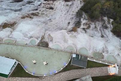 "Bolu’nun Pamukkalesi"nde kış sessizliği