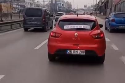 Boşanmayı düğün gibi kutladı: Bursa’da ilginç otomobil süslemesi güldürdü