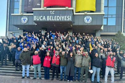 Buca’da işçiler ikinci günde de eylemde: Ekim maaşları ve TİS farkları bekleniyor
